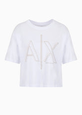 T-Shirt Women White Armani Exchange Camiseta